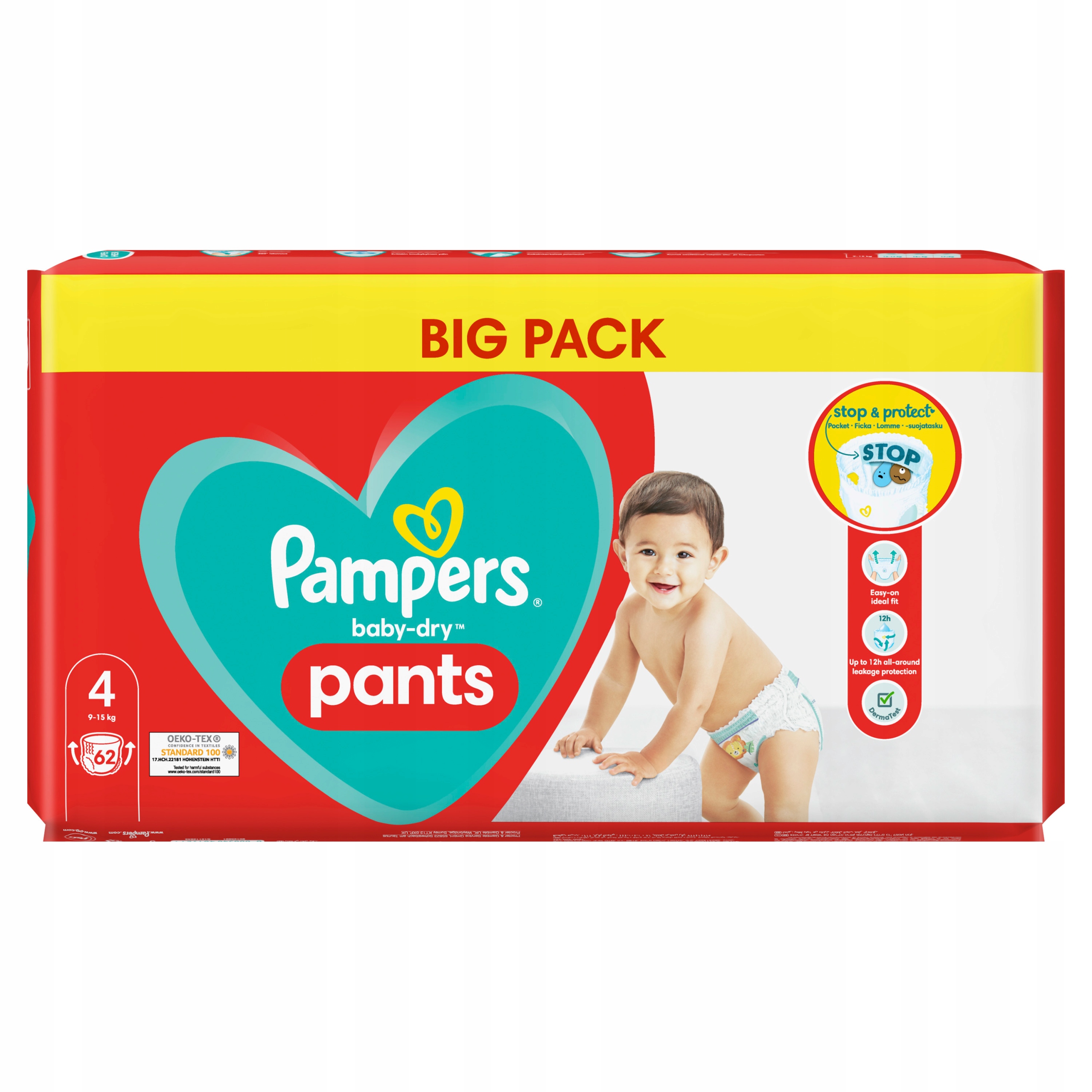 pampers pants 4 62 szt