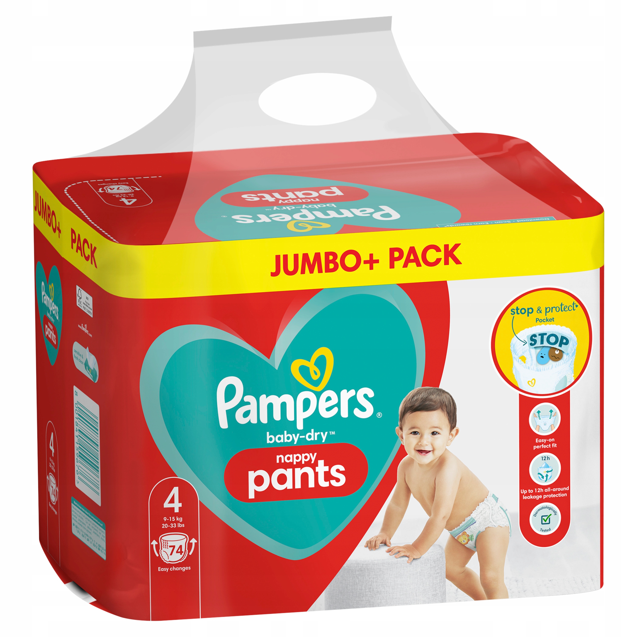 pampers pants 4 74 sztuki