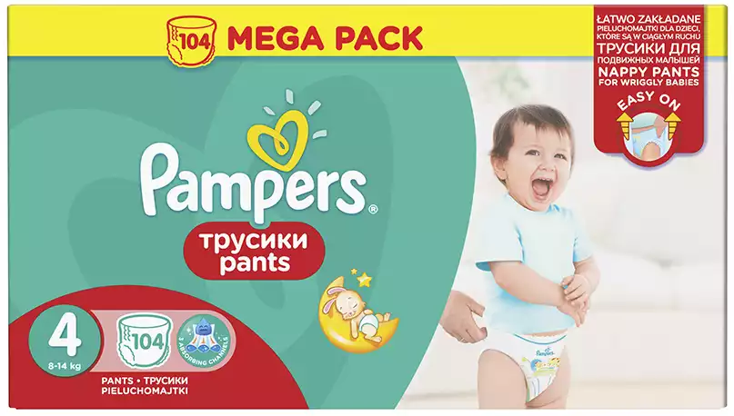 pampers pants 4 dla dziewczynki