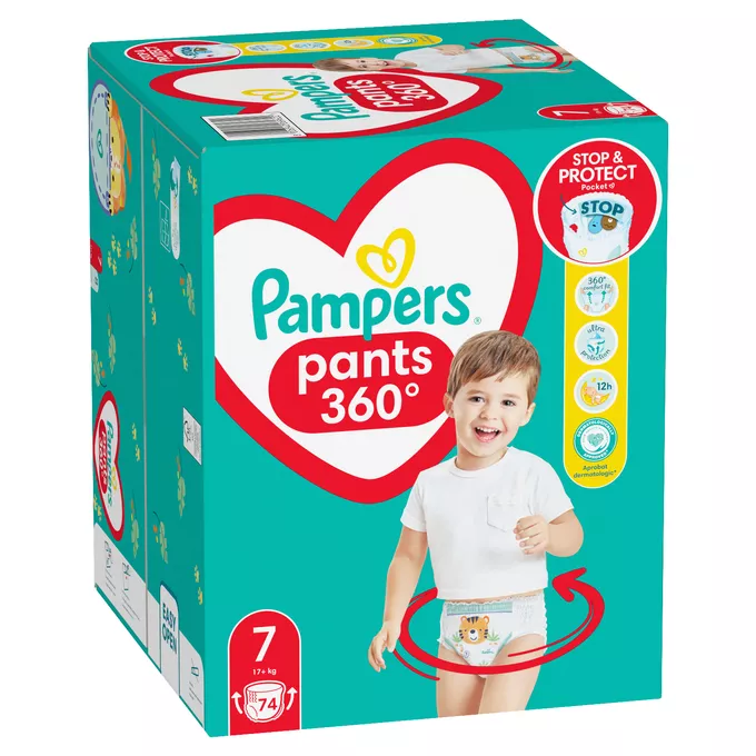 pampers pantzmienia kolor tasma z przodu