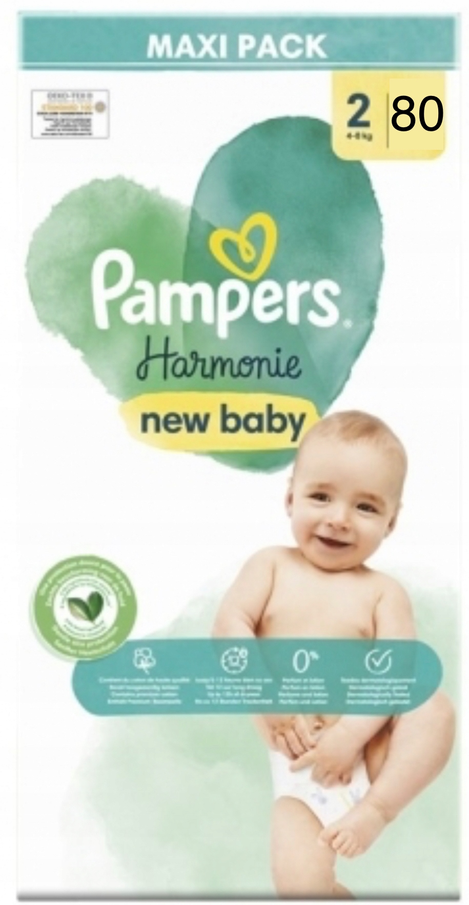 pampers pieluchy 2 4-8 kg maxi pack 80 szt