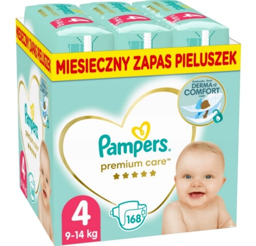 pampers pieluchy premium care 4 maxi 168 szt