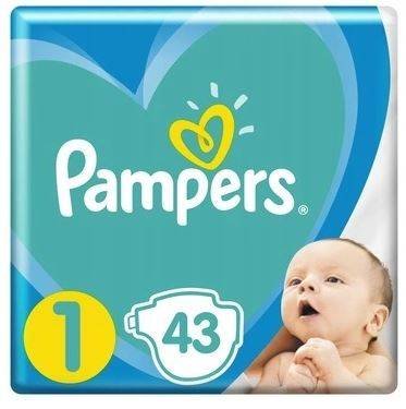 pampers pieluszki new baby 1 newborn 43 sztuki rossmann