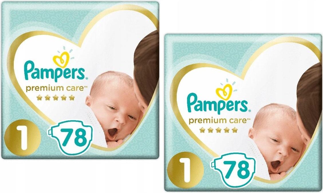 pampers pieluszki premium care 1 newborn 156 szt