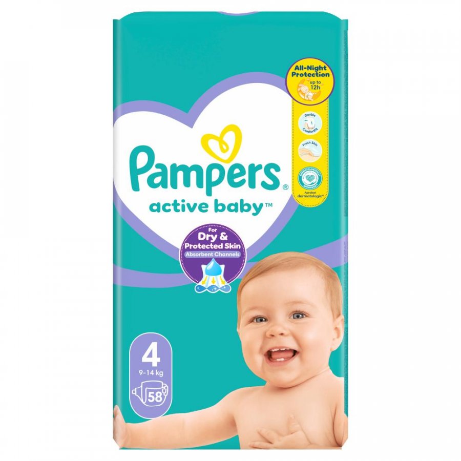 pampers pieluszki zapas 4 maxi aż 174 sztuk hurt