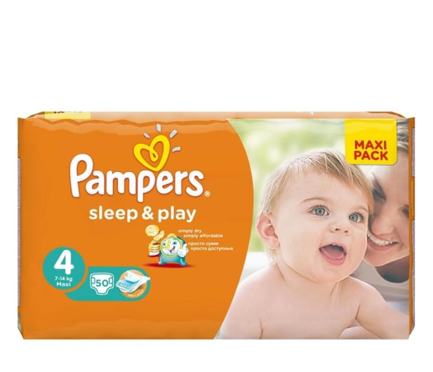 pampers pomarańczowe 4