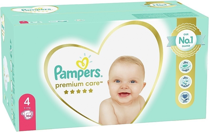 pampers premium 104 sztuki