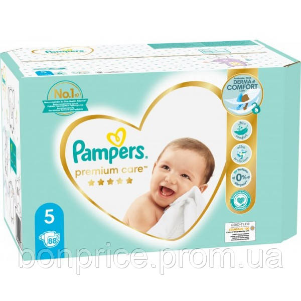 pampers premium care 1 88 штук