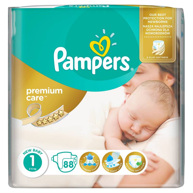 pampers premium care 1 88szt cena