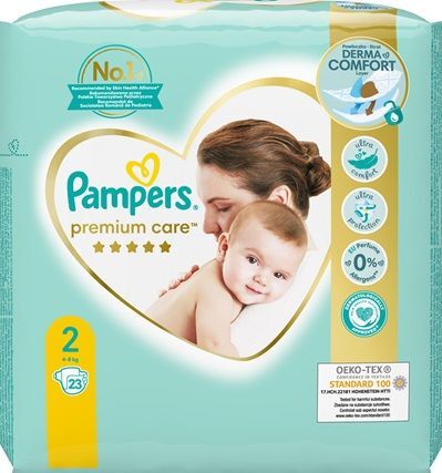 pampers premium care 1 stare opakowanie