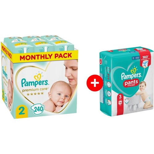 pampers premium care 2 240 cena