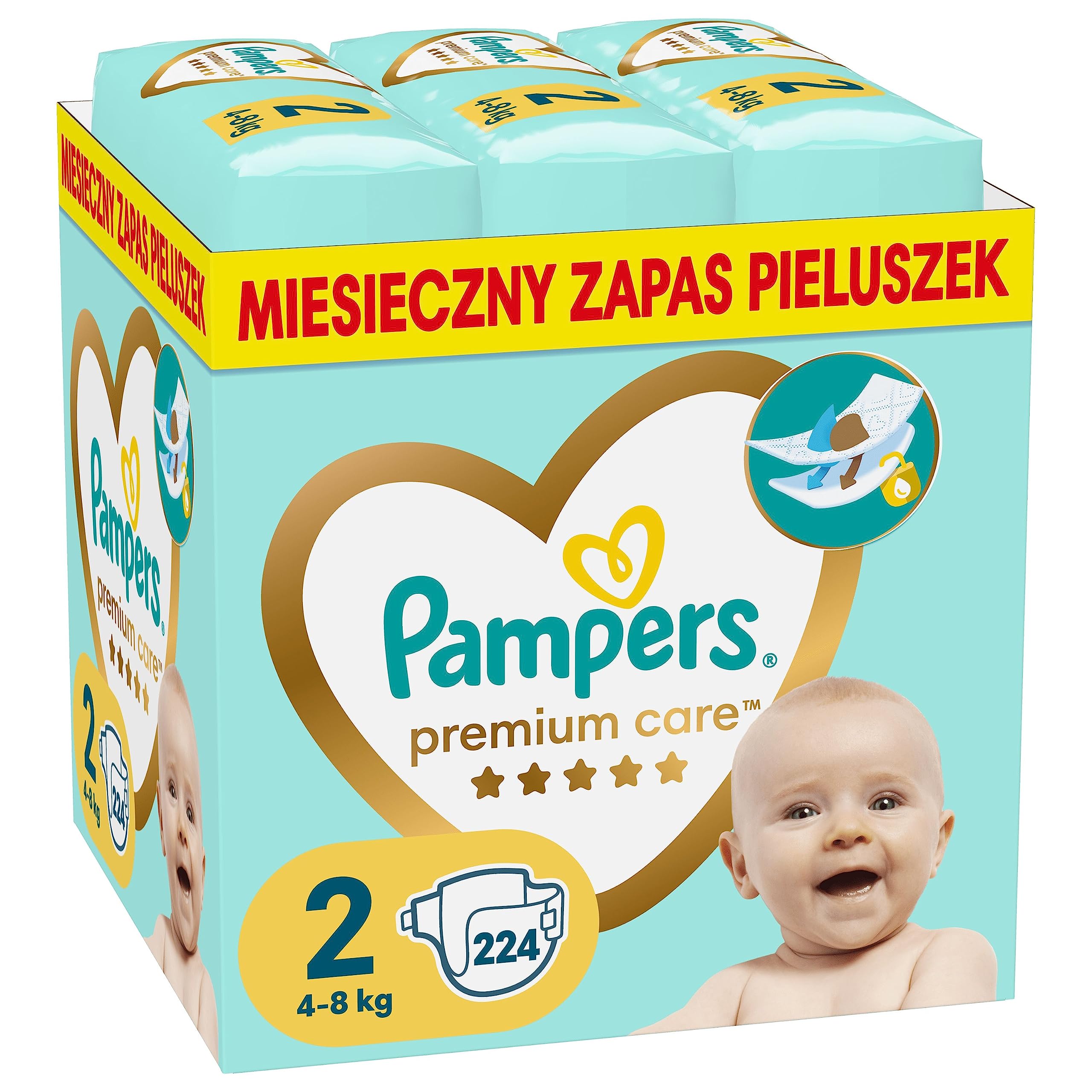 pampers premium care 2 80 szt ceneo