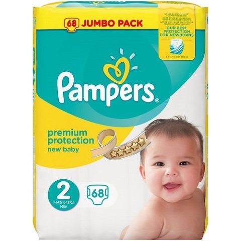 pampers premium care 2 mini 3-6kg 216 sztuk