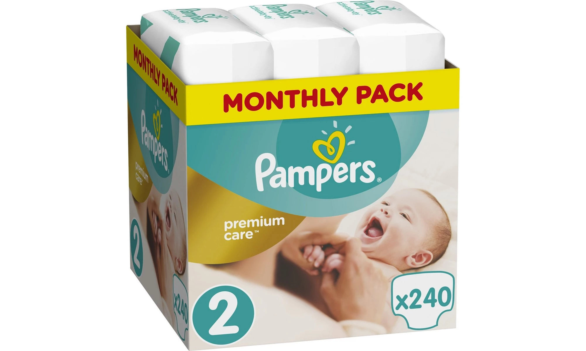 pampers premium care 2 monthly pack