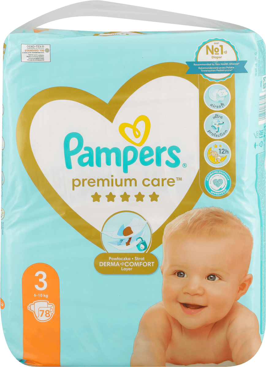 pampers premium care 3 cena