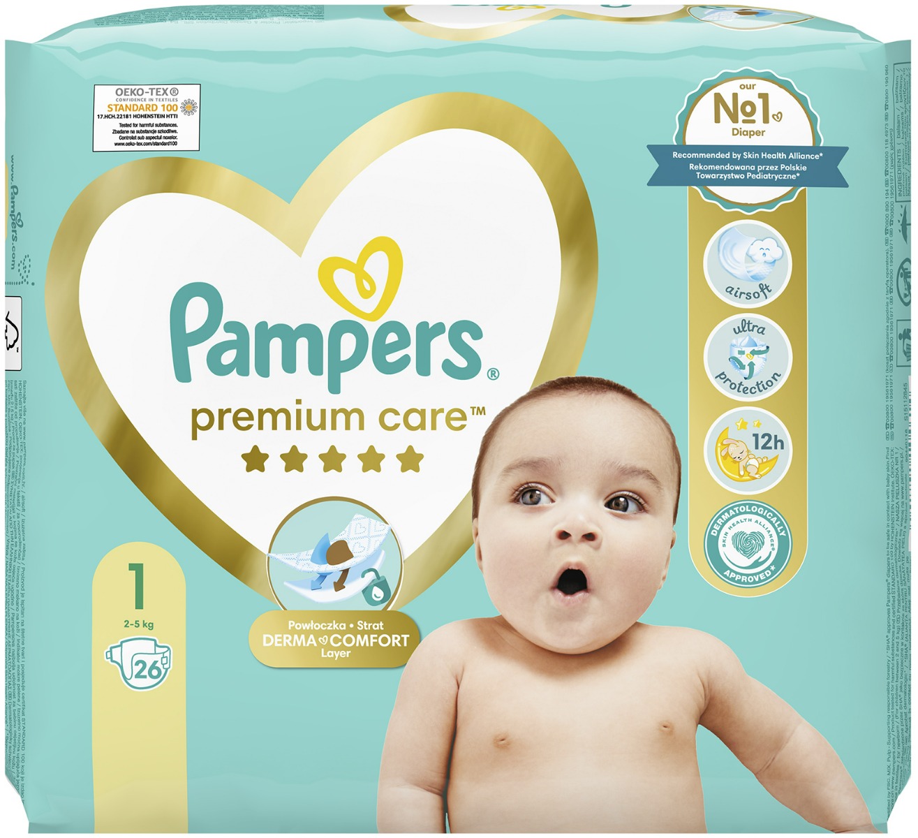 pampers procare pieluchy rozmiar 1 2-5kg 38 sztuk ceneo