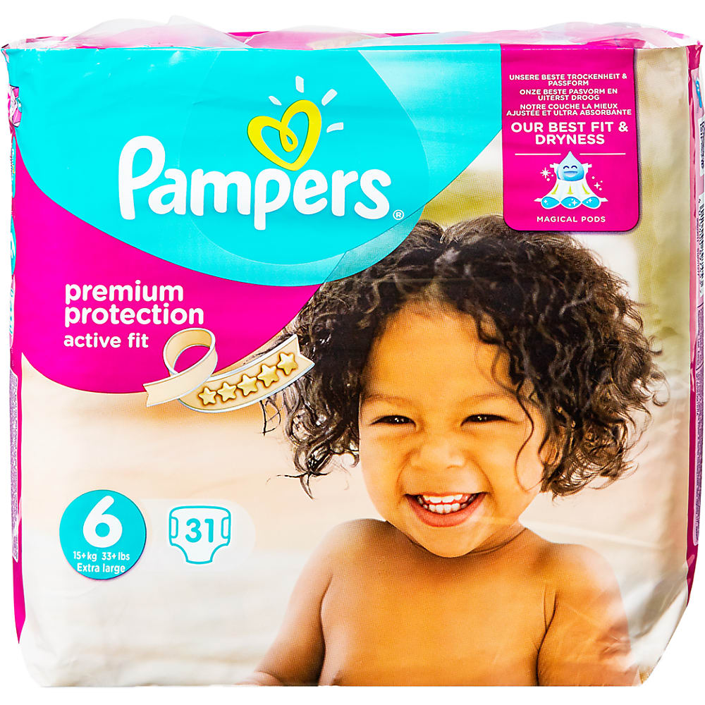 pampers protection active fit