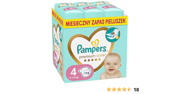 pampers rozmiar 3 174 sztuk