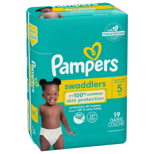 pampers swaddlers size 5