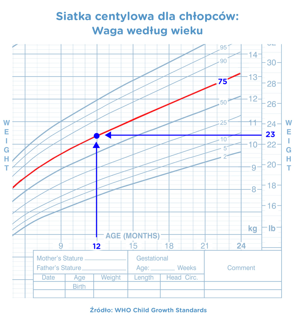 pampers tabele wzrostu dzieci