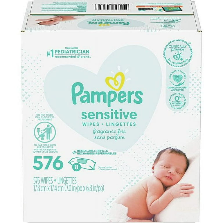 pampers water