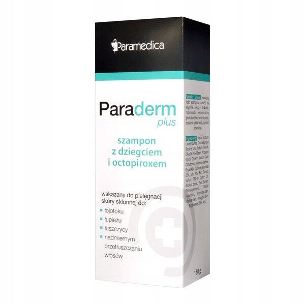 paraderm plus szampon z dziegciem sosnowym i octopiroxem