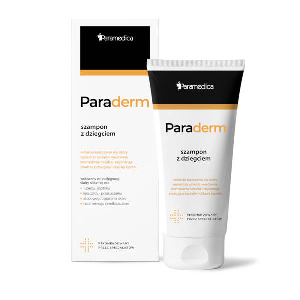 paraderm szampon z dziegciem 150g skład