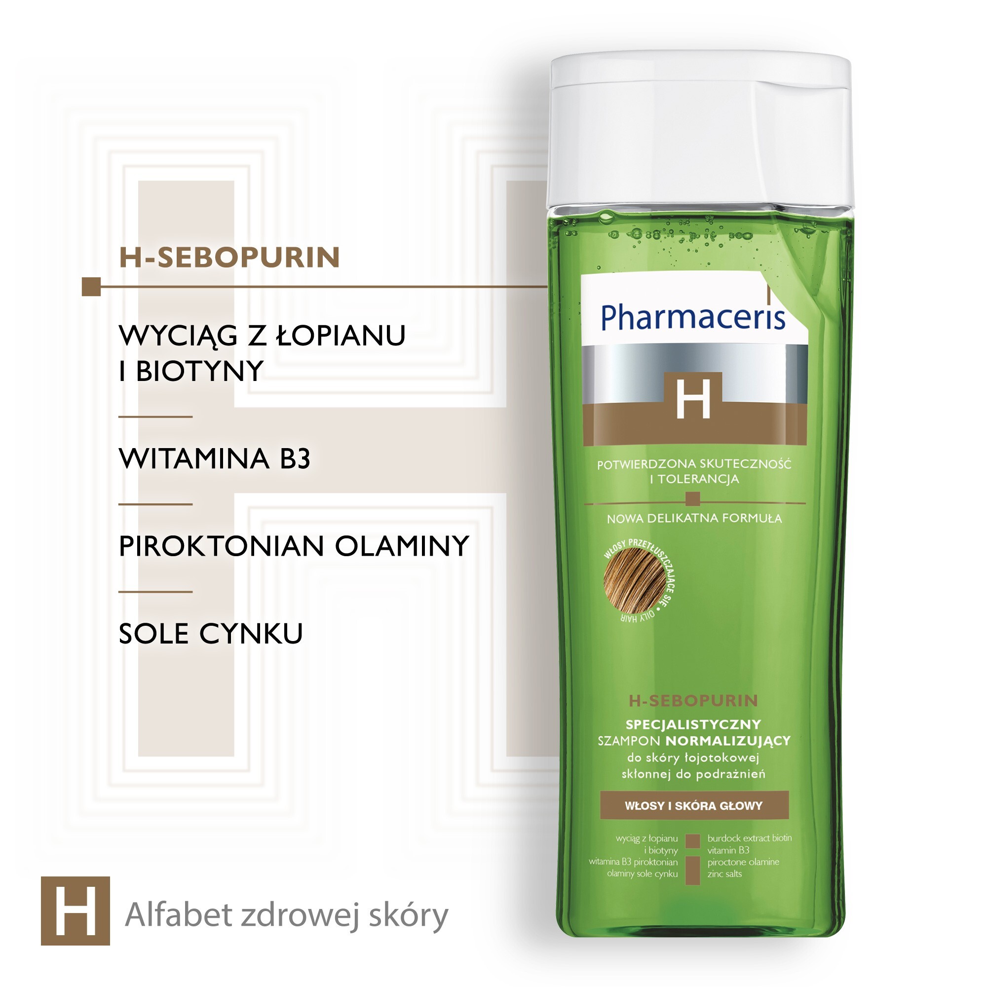 pharmaceris h szampon normalizujący do skóry łojotokowej 250 ml