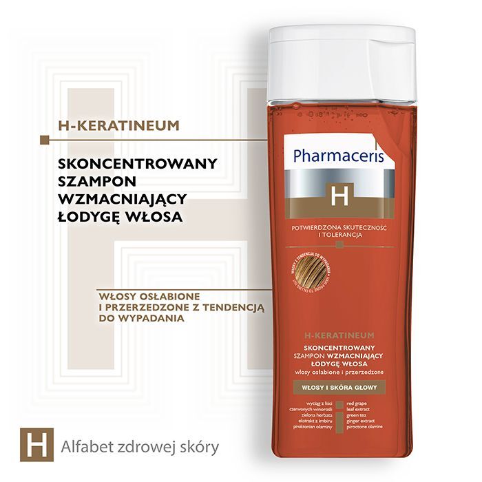 pharmaceris keratineum skoncentrowany szampon wzmacniający