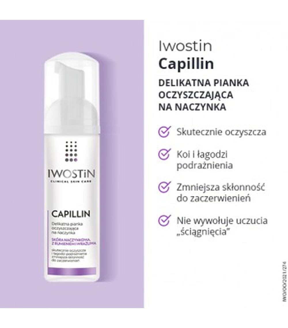 pianka do mycia twarzy iwostin cappilin