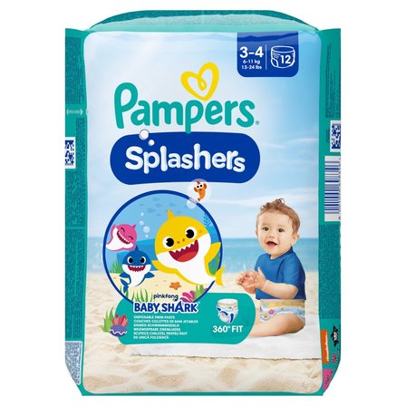 pieluchomajtki na basen dla dzieci pampers