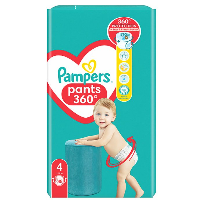 pieluchomajtki pampers 4 maxi 100 sztuk