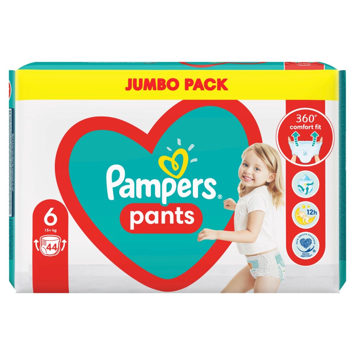 pieluchomajtki pampers 6 mała paczka