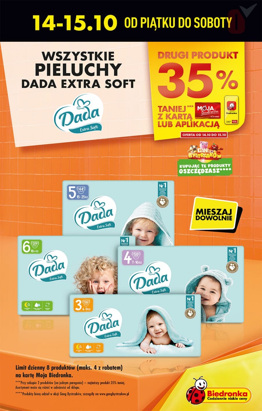 pieluchy dada 4 extra soft biedronka