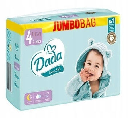 pieluchy dada extra care czy extra soft ceny