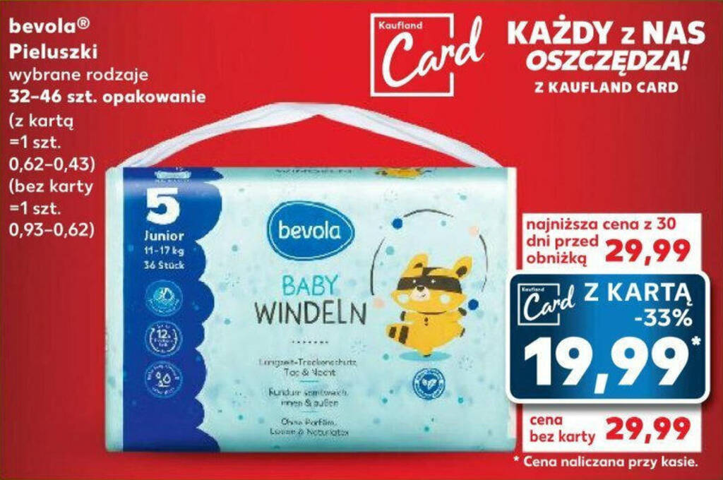 pieluchy kaufland junior xl