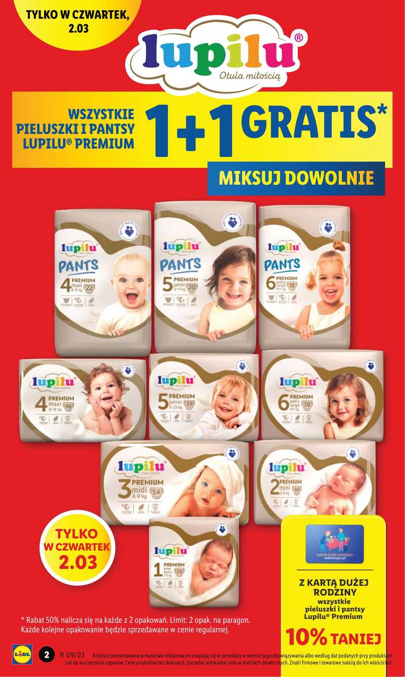 pieluchy lupilu lidl promocja