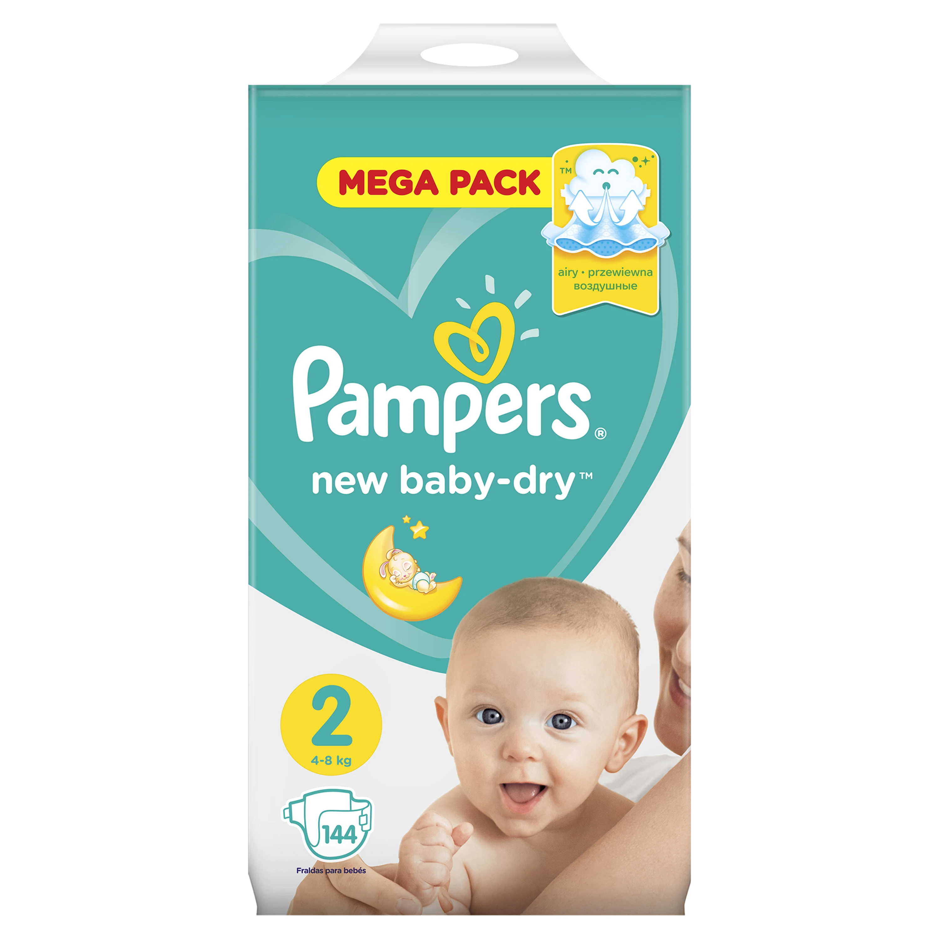 pieluchy pampers 2 144 sztuki