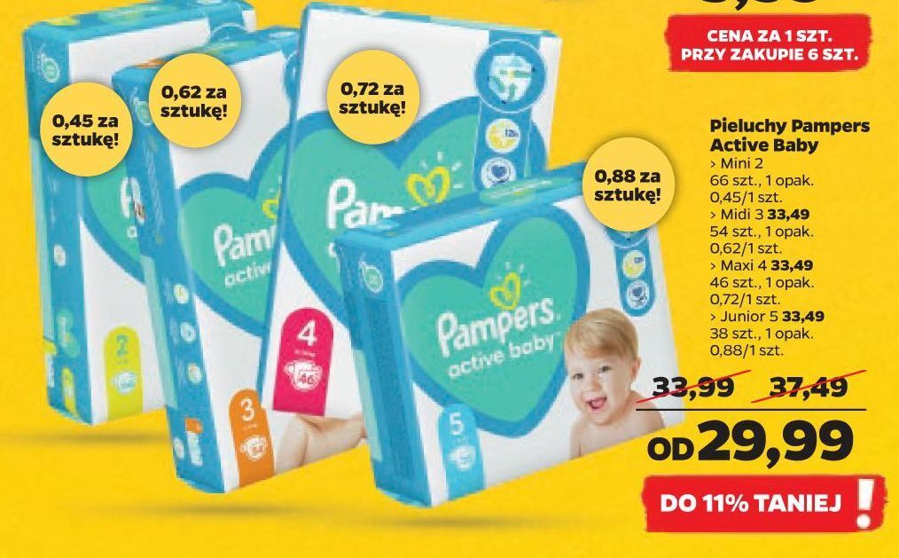 pieluchy pampers 3 promocja netto