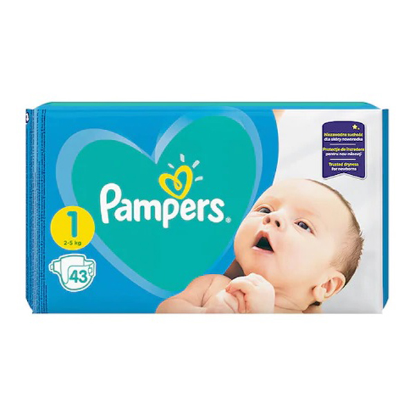 pieluchy pampers new baby 1 newborn 43szt