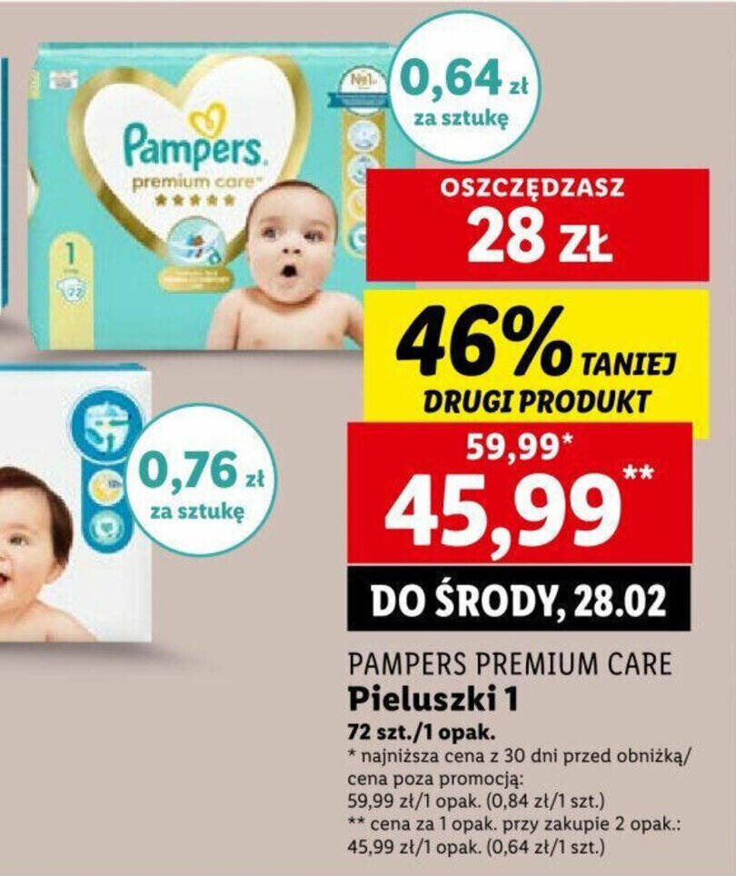 pieluchy pampers promocja lidl