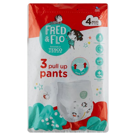 pieluchy tesco fred&flo 4+ pants