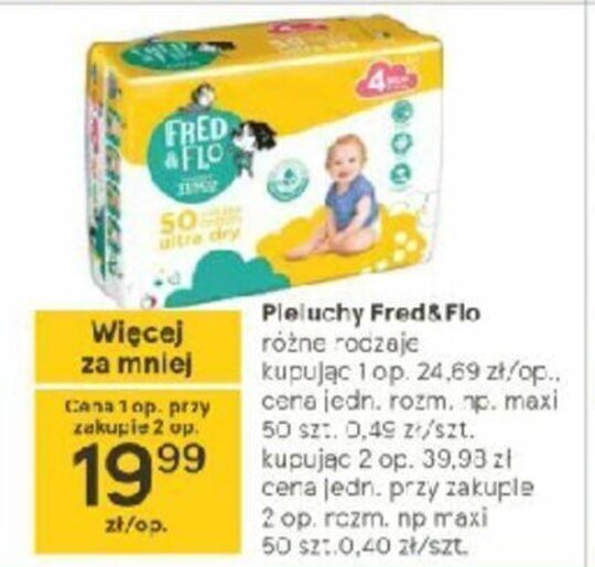 pieluchy tesco fred&flo cena