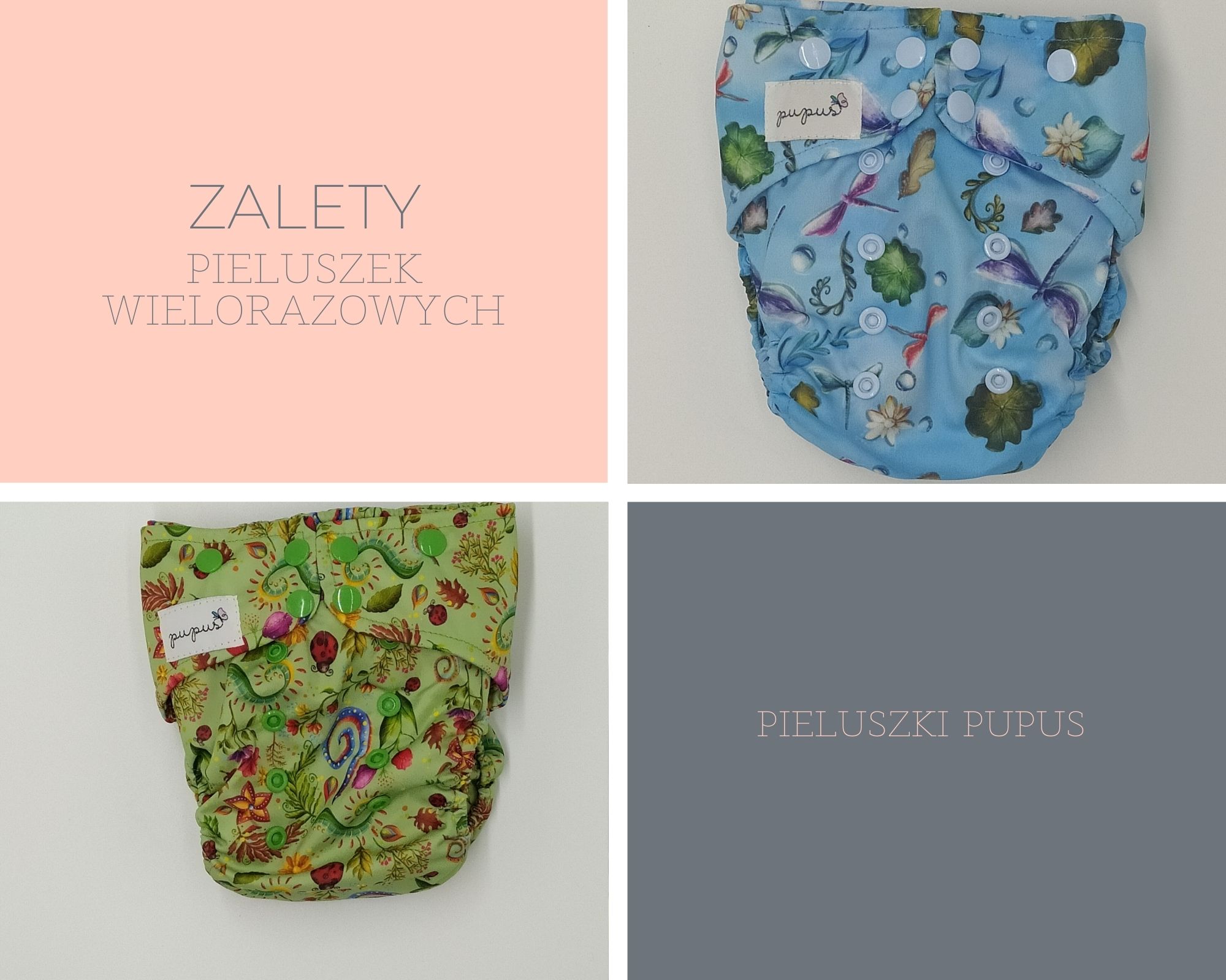 pieluchy wielorazowe zalety