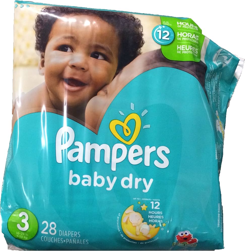 plastic baby in pampers