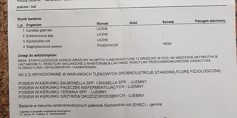 posiwe kału z pieluchy dziecka skuteczność