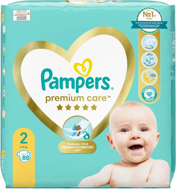 premium care pieluchy jednorazowe rozmiar 1 newborn 88 szt