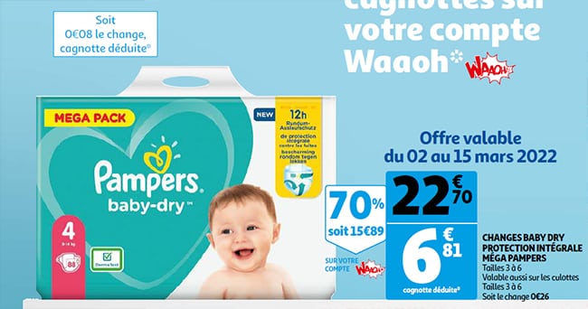 promo pampers auchan