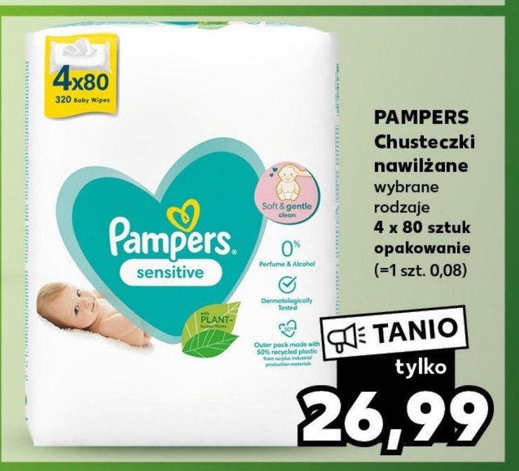 promocja na chusteczki pampers