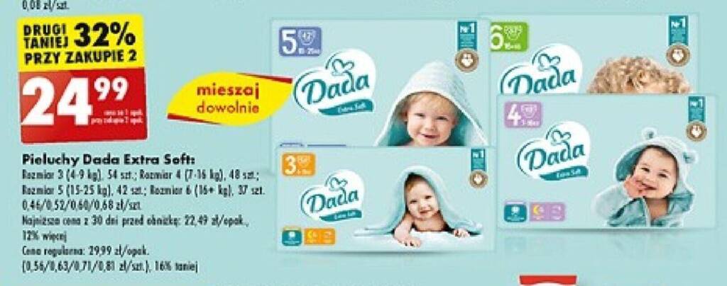 promocja na pieluchy dada soft luty 2019